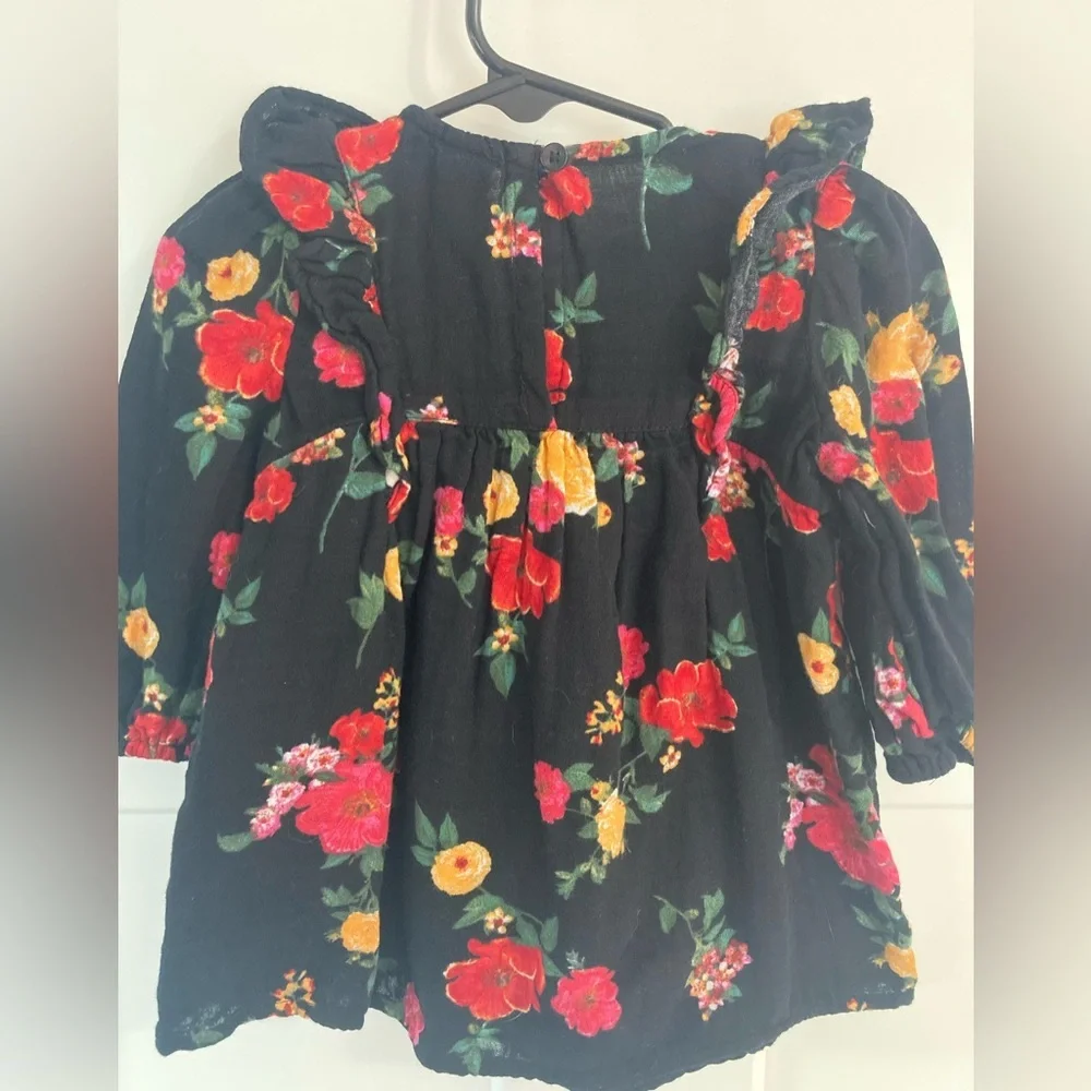 Old navy 6-12 baby girl long sleeve dress